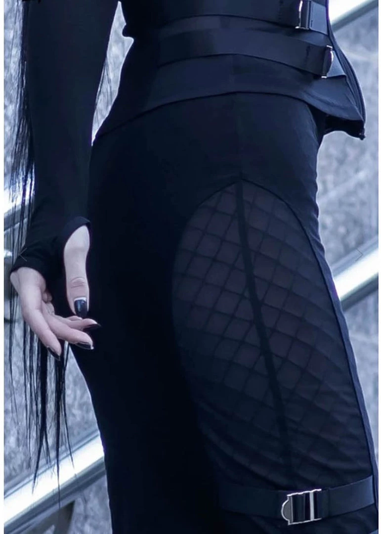 New In Killstar Decibel 80's Pencil Skirt Black