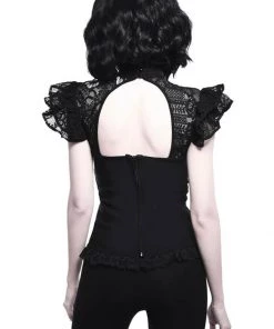 New In Killstar Avalyn 40's Top Zwart