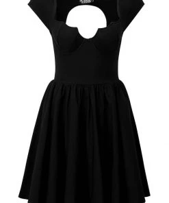 New In Killstar Good Ghoul 80's Party Dress Black