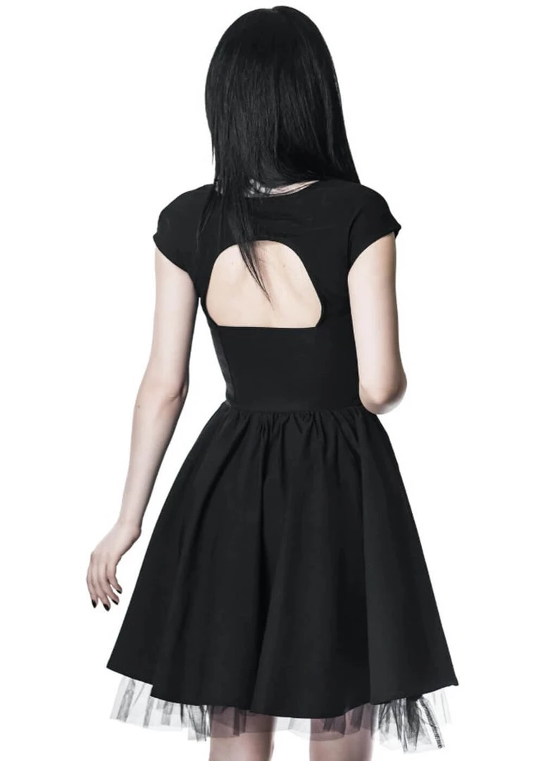 New In Killstar Good Ghoul 80's Party Dress Black