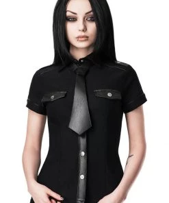 New In Killstar Squadron 80's Blouse Black