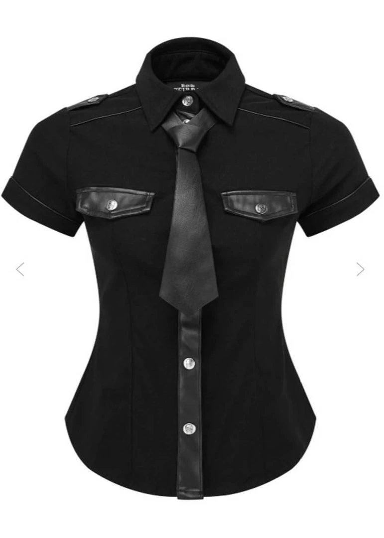 New In Killstar Squadron 80's Blouse Black