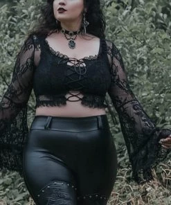 Killstar Verena Lace Maiden Top Black New In