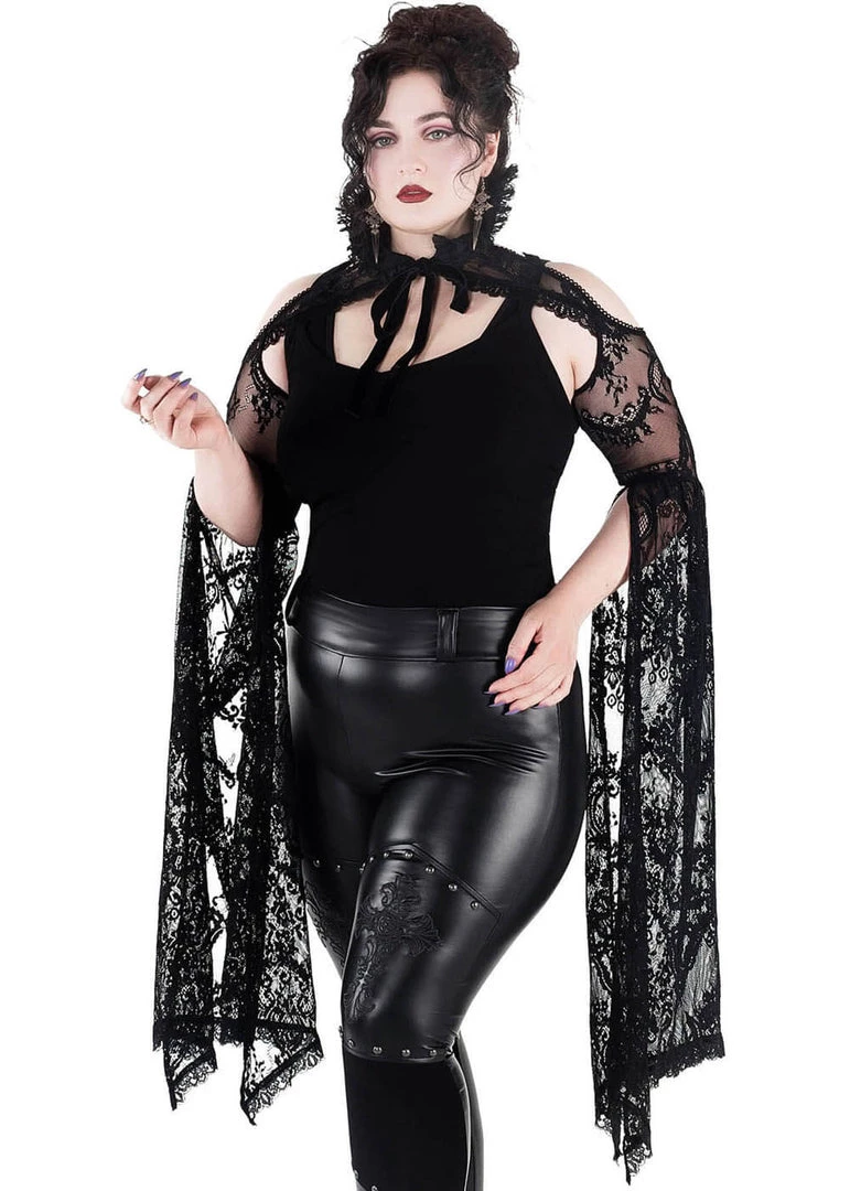 Killstar In Exile Lace Bolero Black