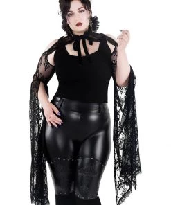 Killstar In Exile Lace Bolero Black