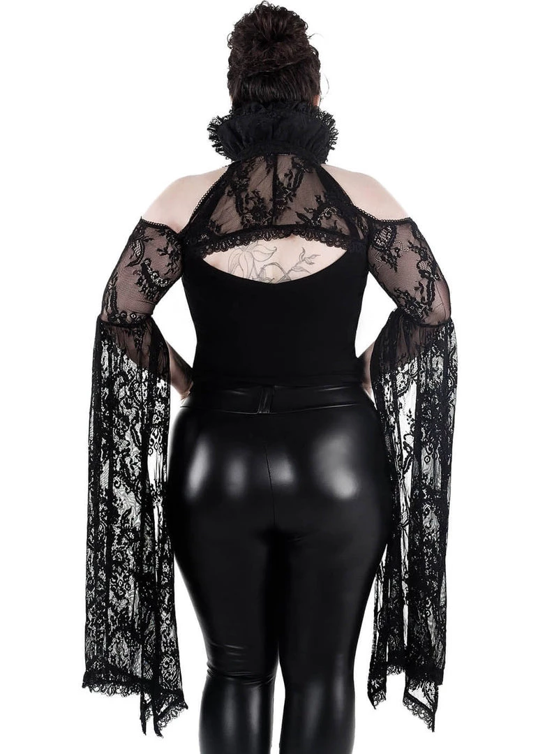 Killstar In Exile Lace Bolero Black