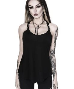 Killstar Danika Straps 80's Top Zwart