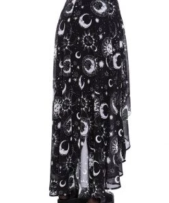 New In Killstar Astral Light 70's Maxi Skirt Black