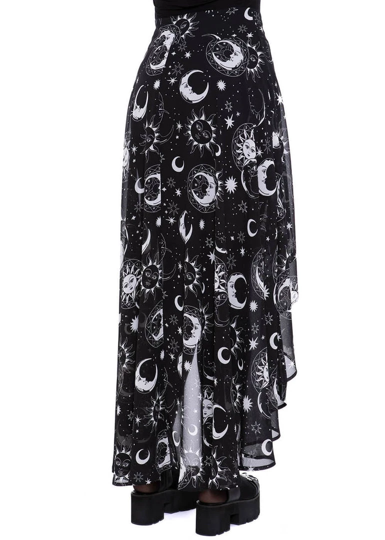 New In Killstar Astral Light 70's Maxi Skirt Black