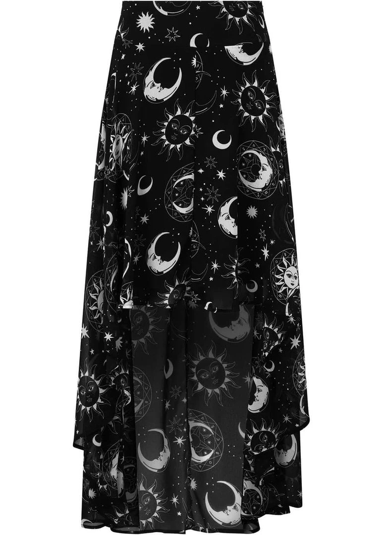 New In Killstar Astral Light 70's Maxi Skirt Black