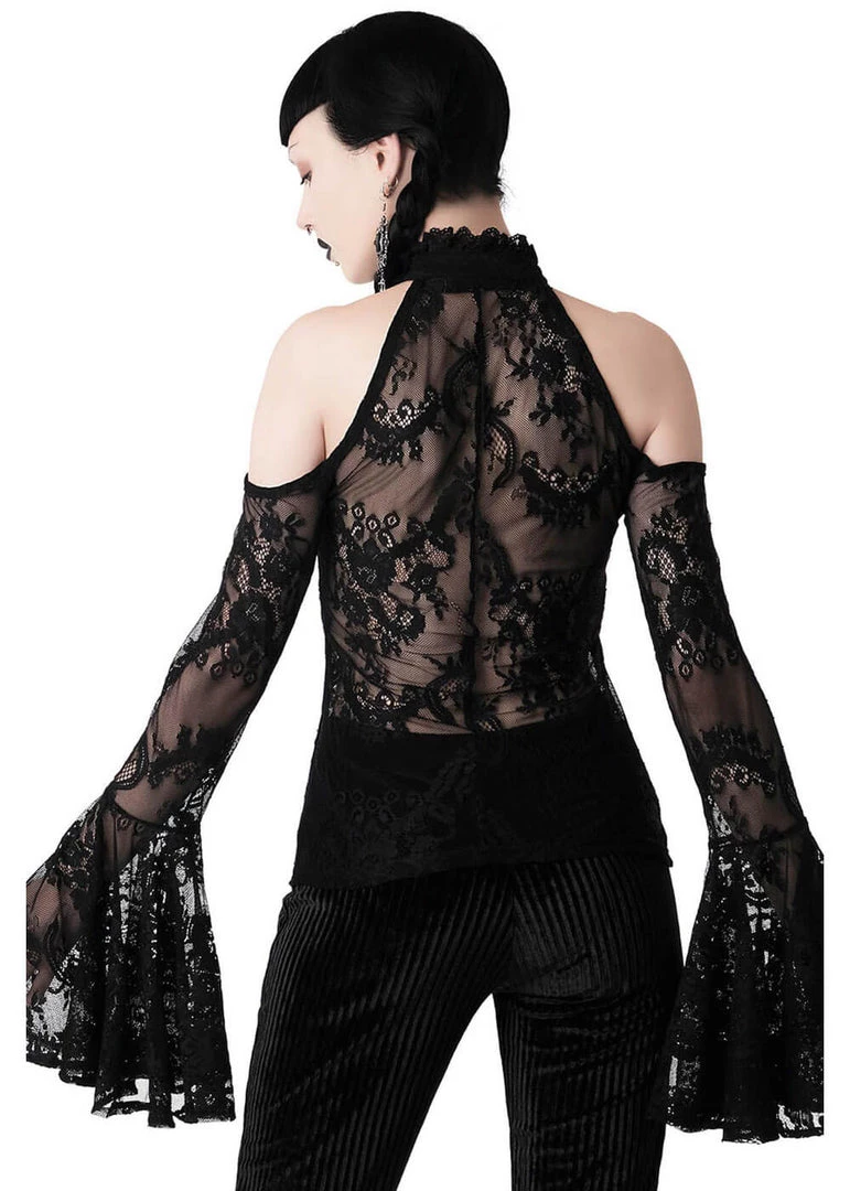 Killstar Cyrena Lace 70's Top Black New In