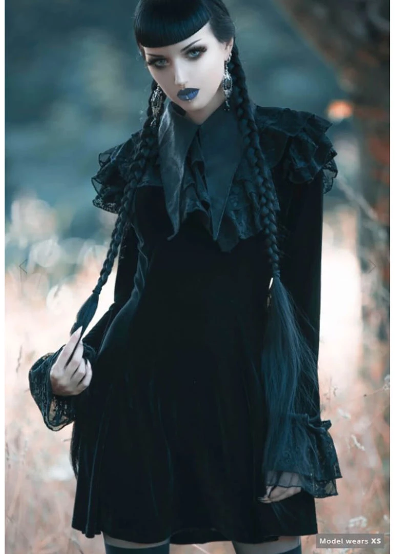 New In Killstar Zoe 60's Shift Dress Black