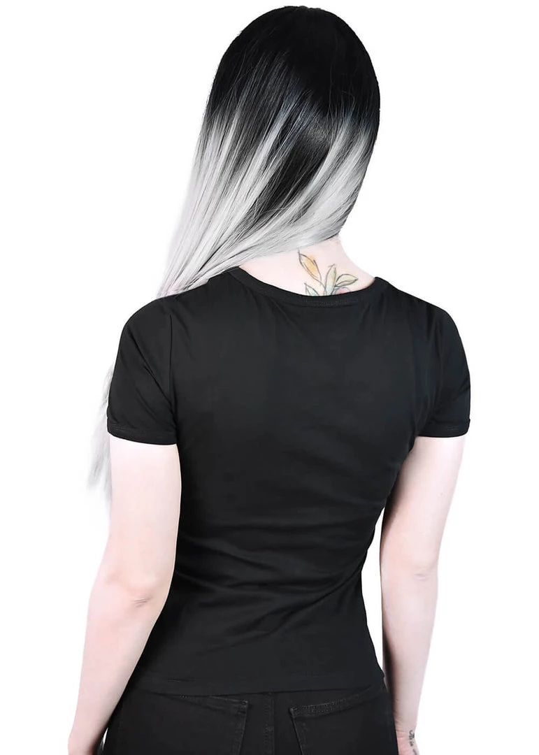 Killstar Forever Young Ringer T-Shirt Black