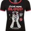 New In Killstar Drink More Ringer T-Shirt Black