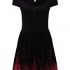 Killstar Bloodthirsty Skater Dress Black New In