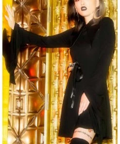 Killstar I'm Bats Collar Dress Black New In