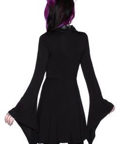 Killstar I'm Bats Collar Dress Black New In