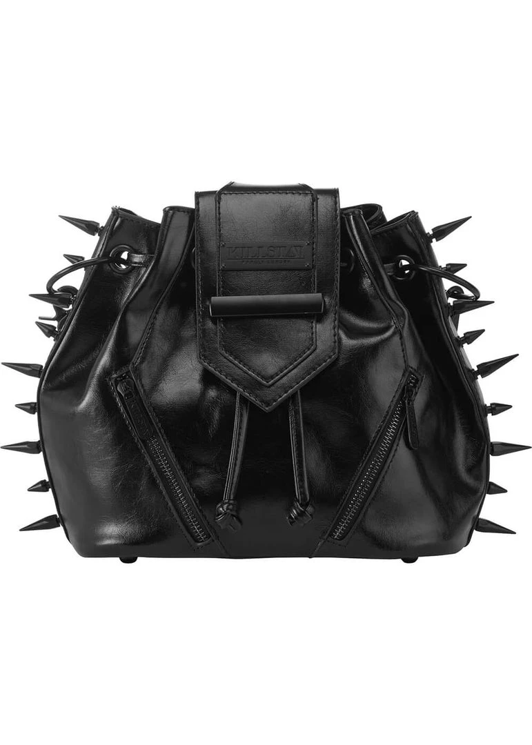 New In Killstar Tyla Terror Spike Handbag Black