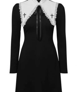 New In Killstar Zanthy Cross Lolita Dress Black
