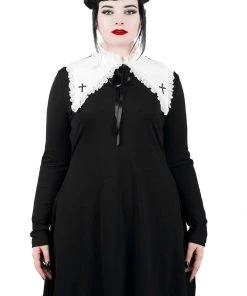 New In Killstar Zanthy Cross Lolita Dress Black