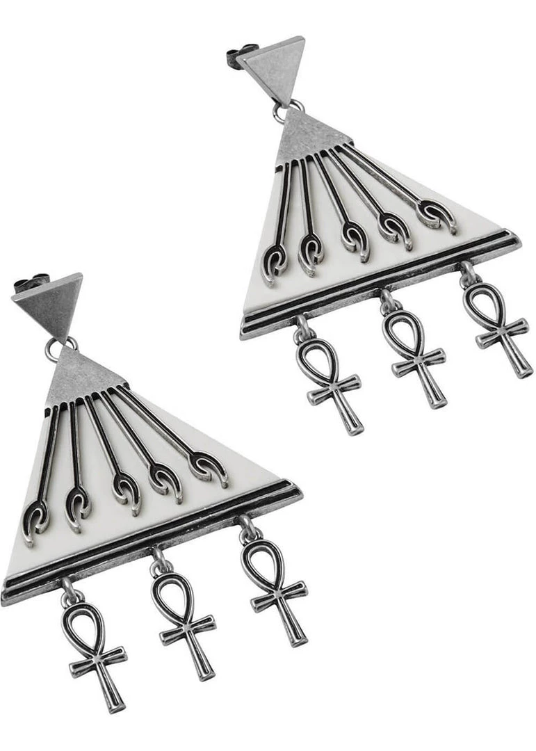 New In Killstar Heaven Sent Ankh Earrings Silver