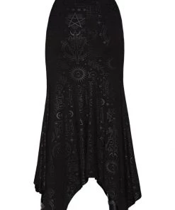Killstar Unholy Sabbath Elemental Maxi Skirt Black