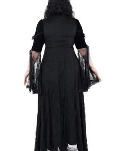 Killstar Countess Lace Maxi Dress Black