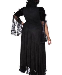 Killstar Countess Lace Maxi Dress Black