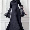 Killstar Countess Lace Maxi Dress Black