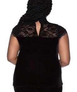 New In Killstar Eternally Yours Keyhole 40's Top Black