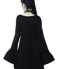 New In Killstar Stay Weird Trapeze Dress Black