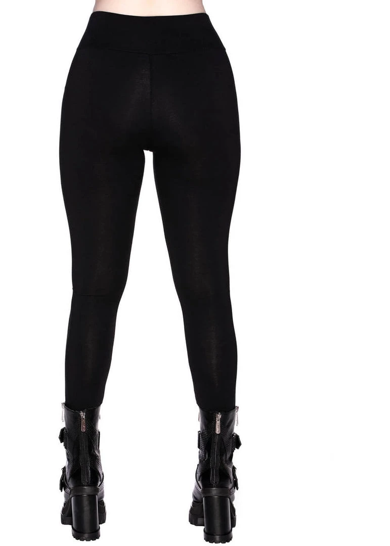 New In Killstar Death Ray Skull Leggings Black