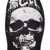 Killstar Fearless Skull Pencil Skirt Black New In