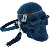 Killstar Grave Digger Velvet Skull Bag Blue New In