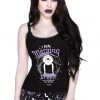 Killstar Lounge Batty Lace Cami Top Black