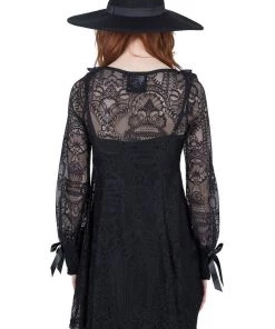 New In Killstar Cycbele Lace 70's Dress Black