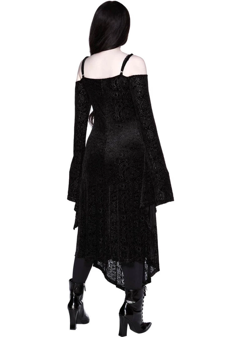 Killstar Grateful Dread Velvet 70's Duster Black New In