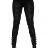New In Killstar Althea's Evil Velvet Leggings Black