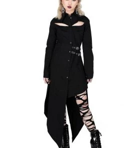 Killstar Hauntress Shirt Dress Black New In