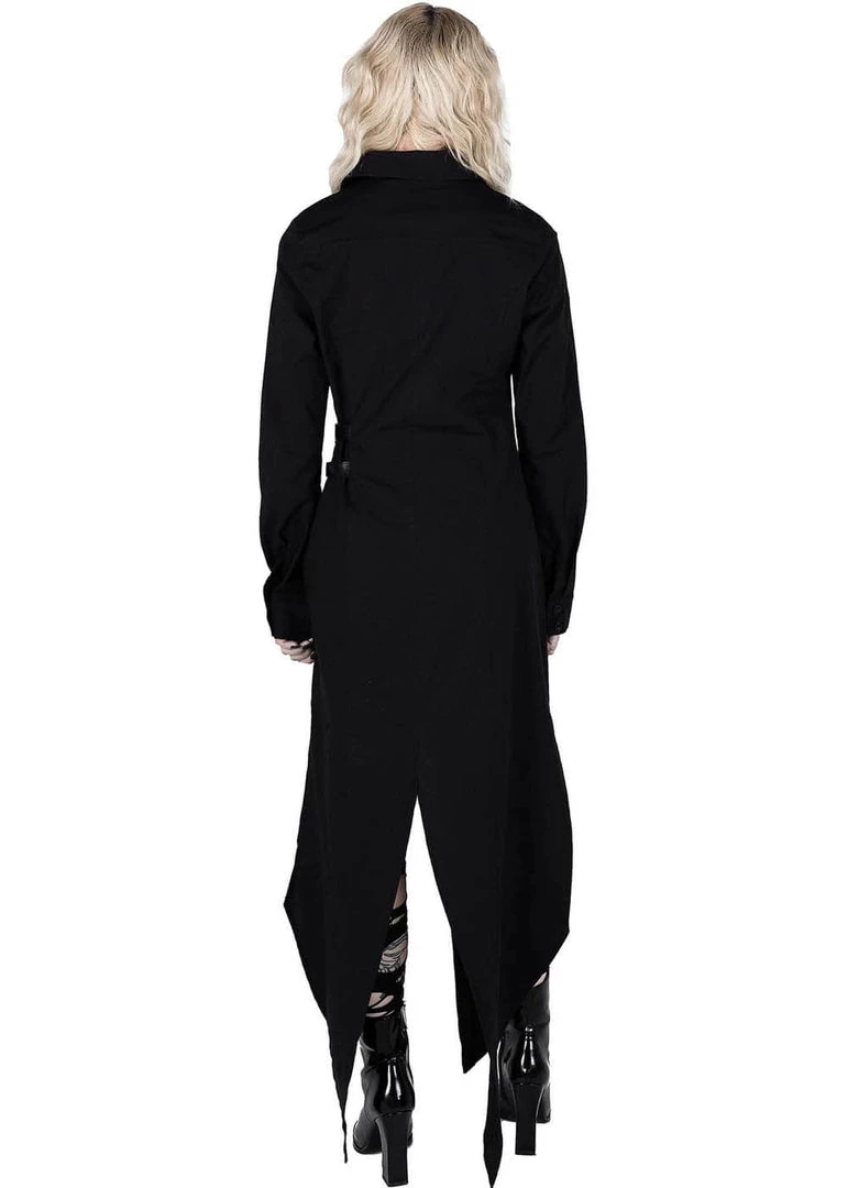 Killstar Hauntress Shirt Dress Black New In