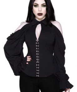 Killstar Devil's Advocate Blouse Black