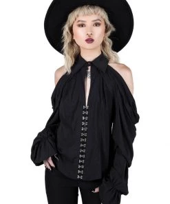 Killstar Devil's Advocate Blouse Black