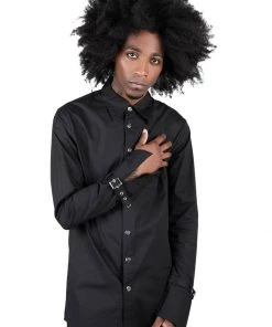 New In Killstar Mens Embalming Shirt Black