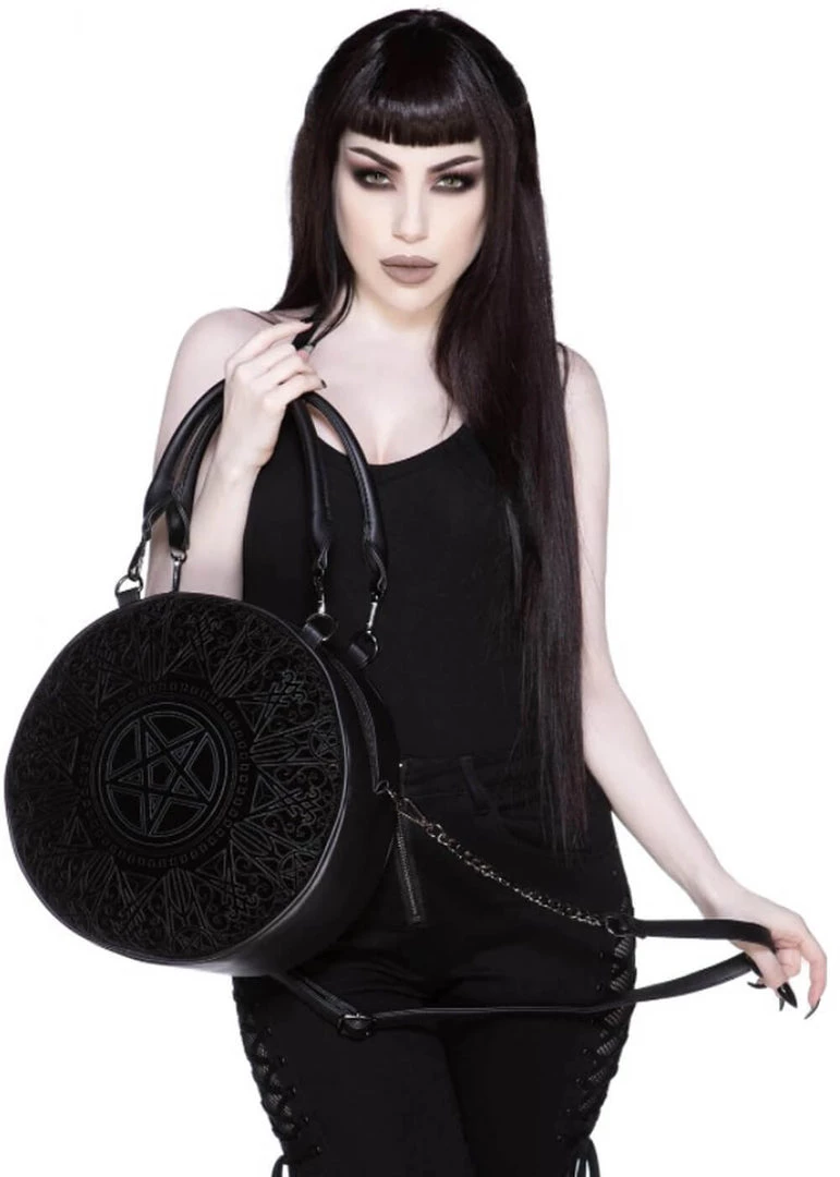 New In Killstar Super Naturalist Pentagram Handbag Black