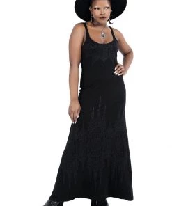 Killstar Dethroned Maxi Dress Black New In