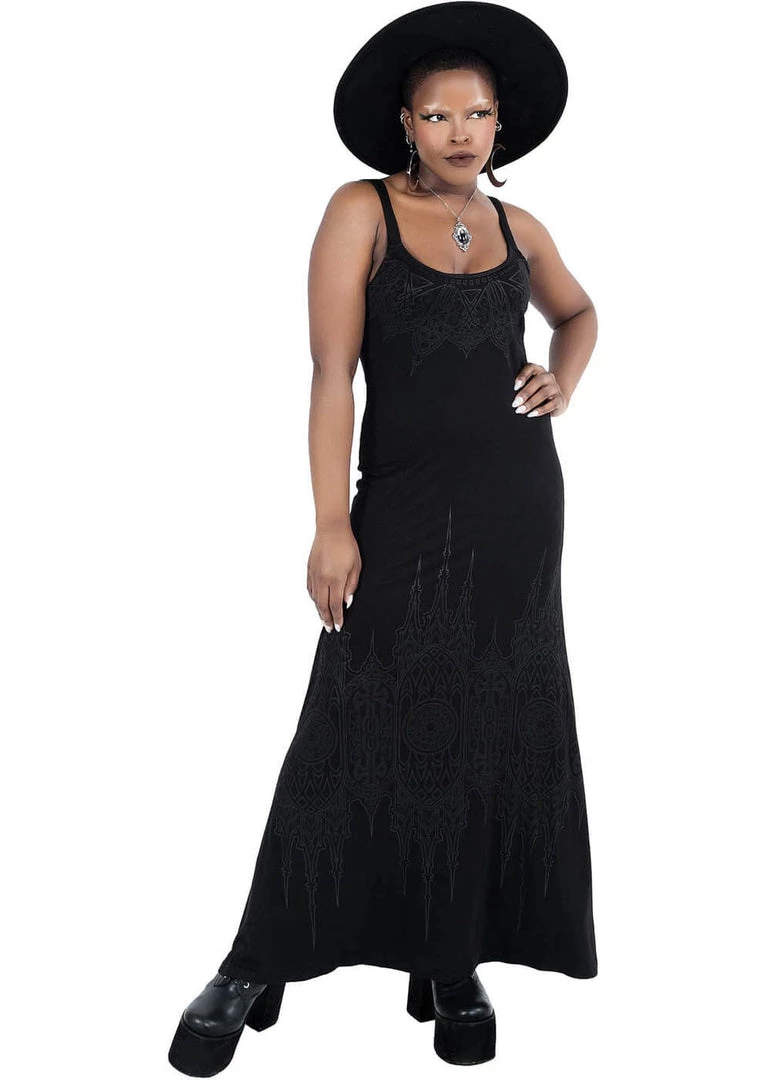 Killstar Dethroned Maxi Dress Black New In