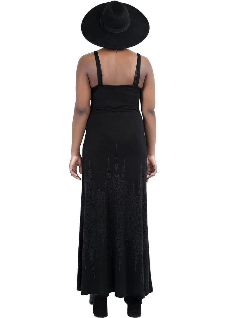 Killstar Dethroned Maxi Dress Black New In