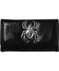 Killstar Black Widow Spider Wallet Black New In