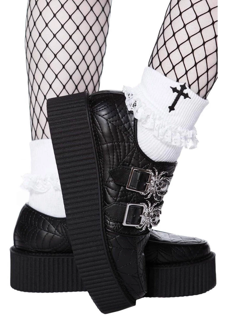 New In Killstar Dead 'N' Buried Web Creepers Black