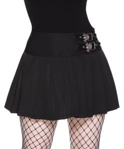 Killstar Bat Girl 80's Mini Skirt Black New In